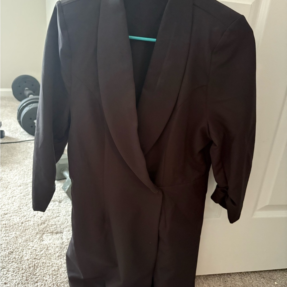 Fashion Nova Black Wrap Jumpsuit